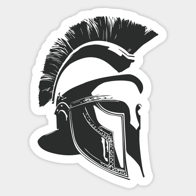 Roman Helmet Roman Soldier Roman Army Warrior Legionary Sticker by Tip Top Tee's